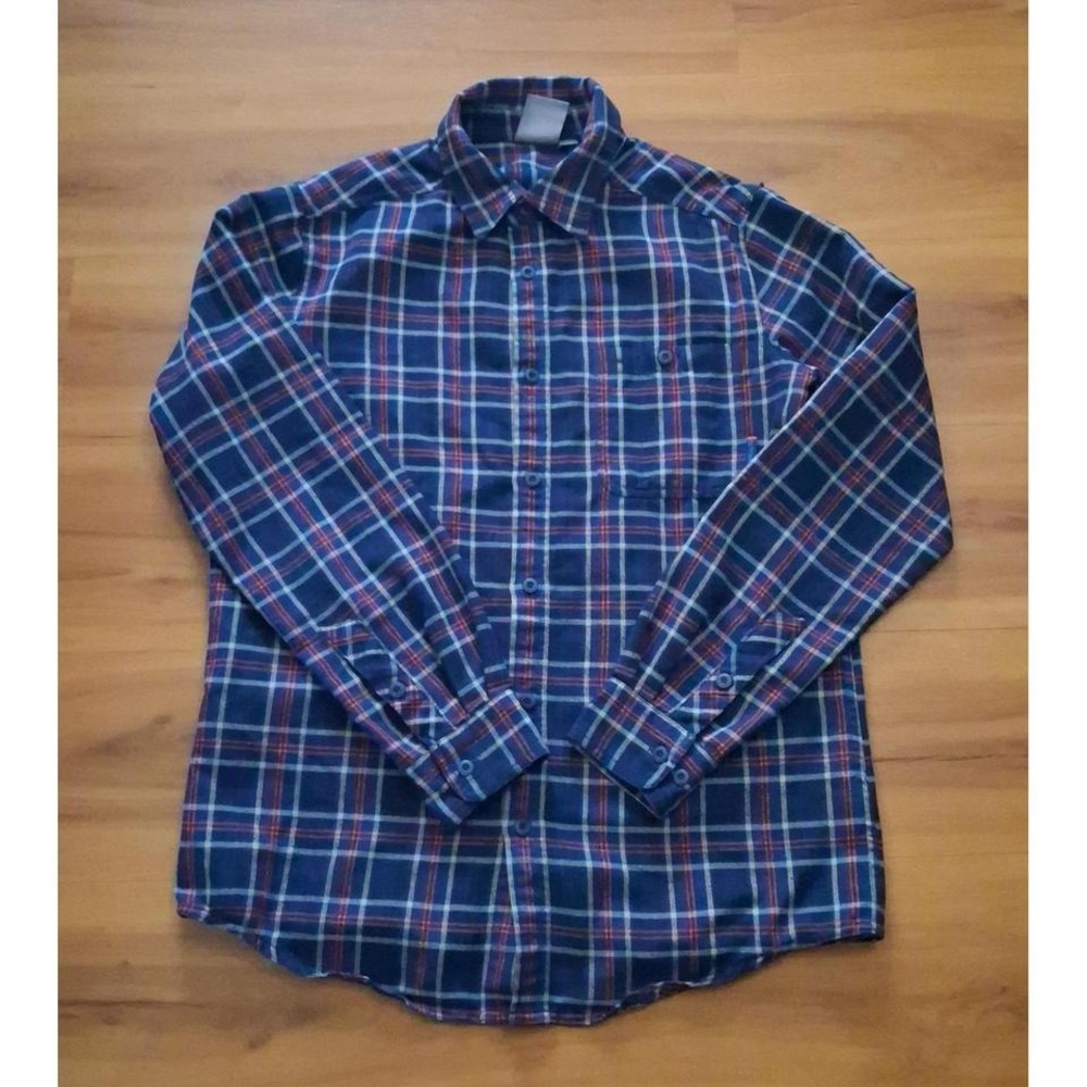 Mens Merrell Plaid Flannel Long Sleeve Button Down‎ Shirt